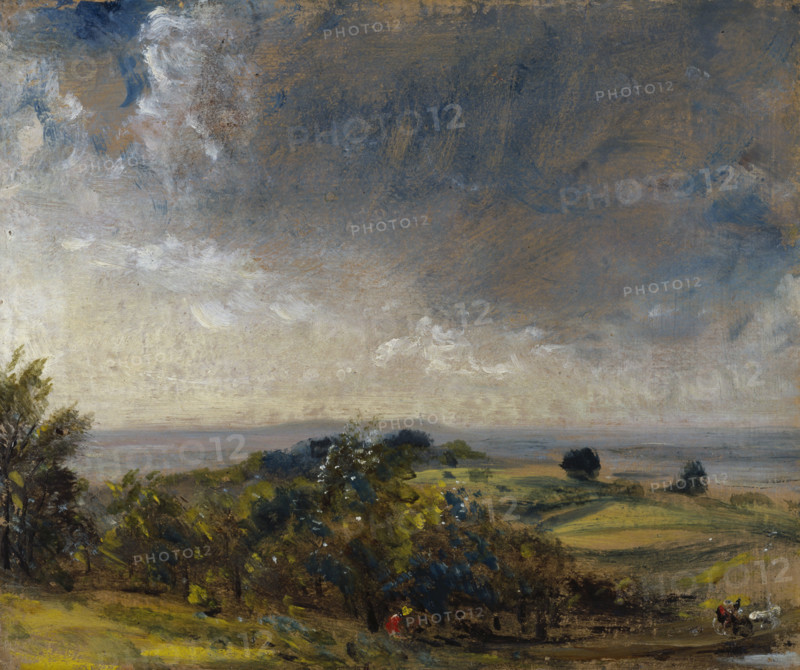 Hampstead Heath looking West towards Harrow (II), c1821. Creator: John Constable.