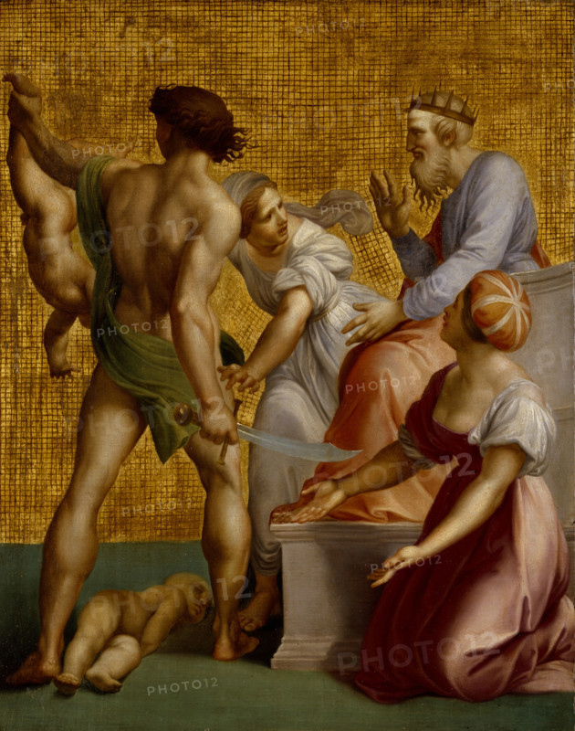 Judgement of Solomon, late 18th century. Creator: Giuseppe Cades.