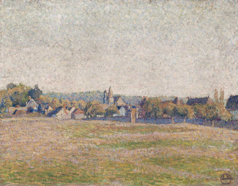 Vue d'Eragny, 1892. Creator: Lucien Pissarro.