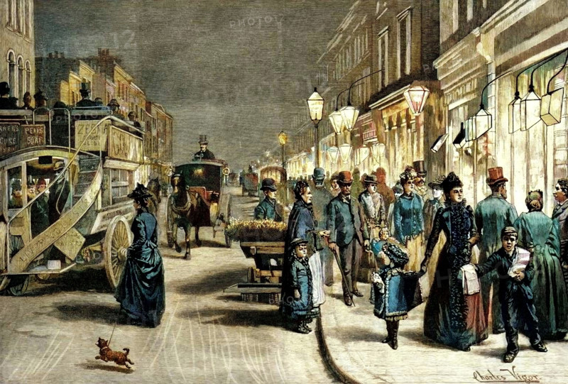 London After Dark, 1895. Creator: Unknown.
