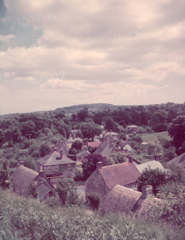 Godshill from the churchyard, Isle of Wight, c1955. Creator: Arthur Charles Kirby Ware.