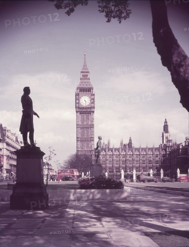 Big Ben from Parliament Square, London, c1955. Creator: Arthur Charles Kirby Ware.