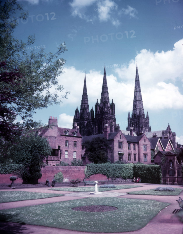 Lichfield Cathedral, Staffordshire, c1955. Creator: Arthur Charles Kirby Ware.