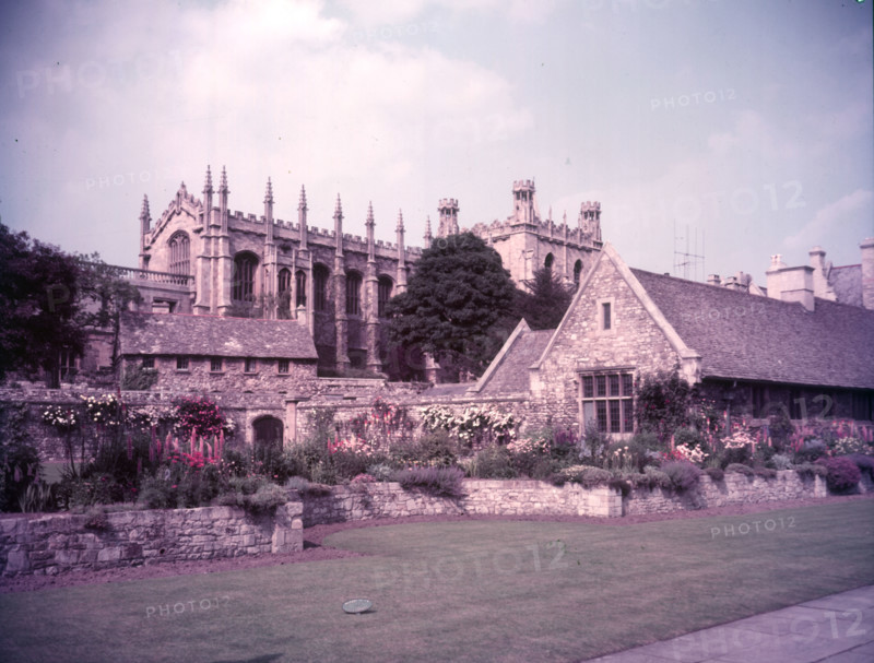 Christ Church and its chapel from the War Memorial Gardens, Oxford, c1955.  The Cathedral Church Creator: Arthur Charles Kirby Ware.