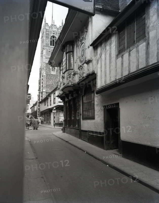 Sparrowe's House, Buttermarket, Ipswich, Suffolk, c1955.  Creator: Arthur Charles Kirby Ware.