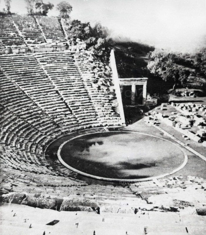 Theatre of Epidaurus, Greece, c1955. Creator: Arthur Charles Kirby Ware.