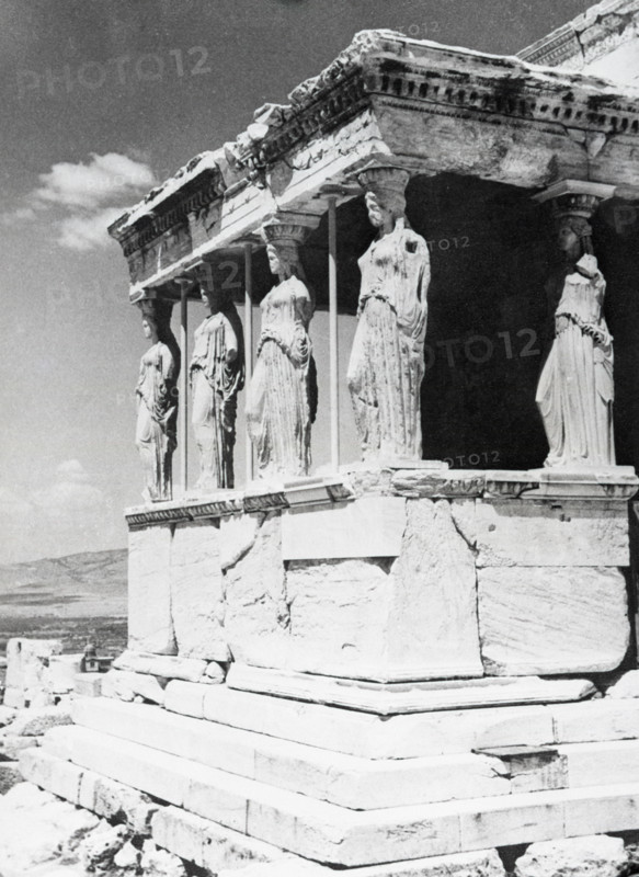 Caryatides, the Erechtheion, Athens, Greece, c1955. Creator: Arthur Charles Kirby Ware.