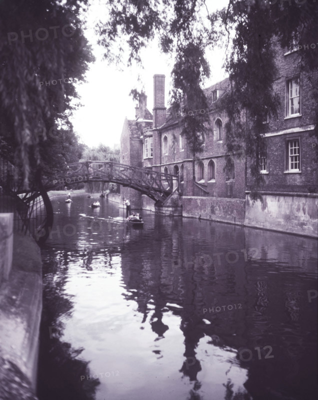 Punting on 'The Backs' at Cambridge, c1955. Creator: Arthur Charles Kirby Ware.