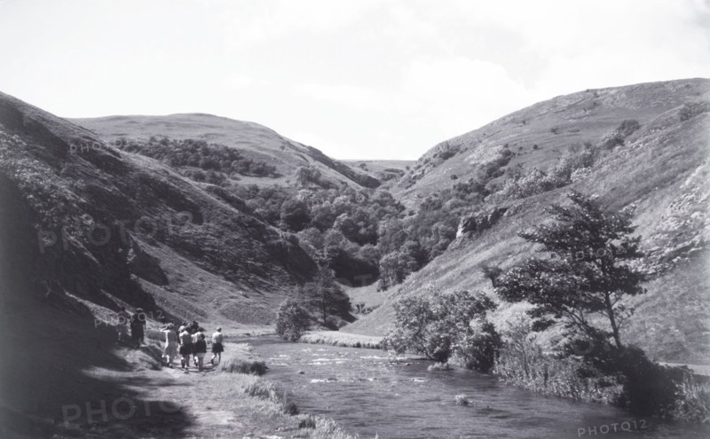 Walkers at Dovedale, Peak District, c1955.  Creator: Arthur Charles Kirby Ware.
