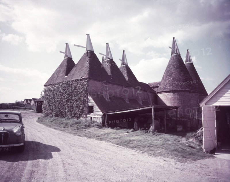 Oast houses, Sissinghurst, Kent, c1955.  Creator: Arthur Charles Kirby Ware.