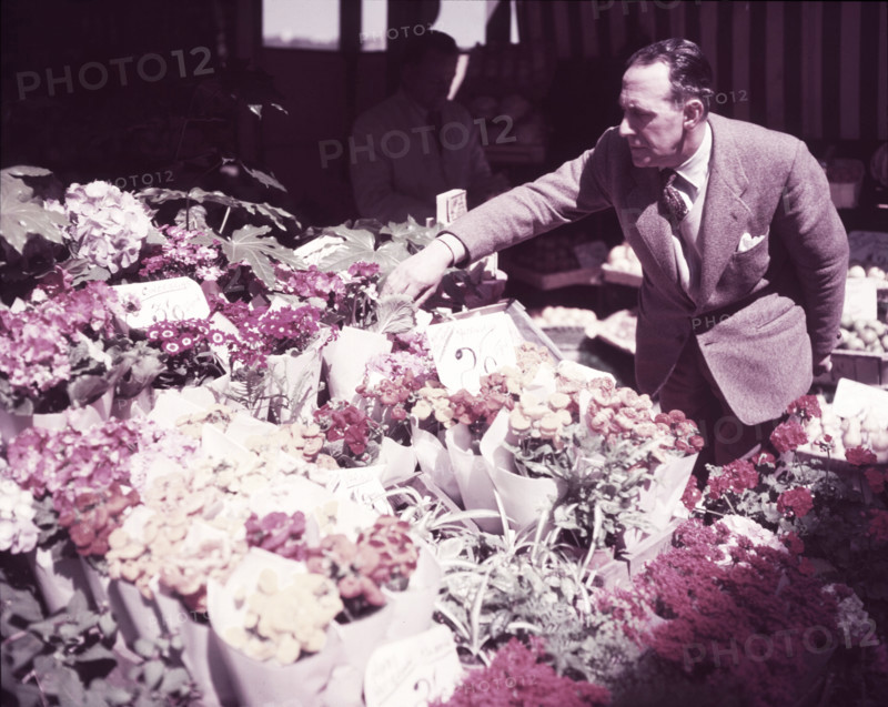 Market scene in the City of London, c1955. Creator: Arthur Charles Kirby Ware.