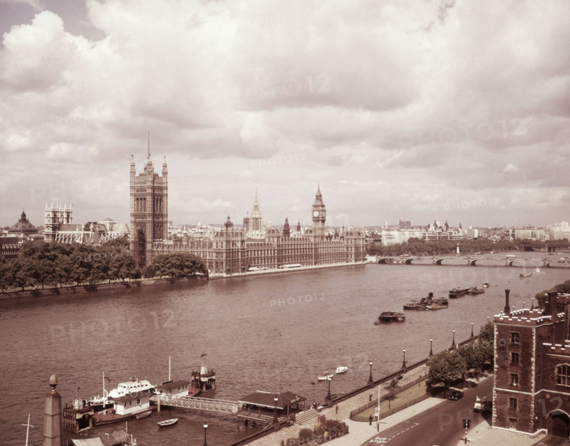 The Houses of Parliament, London, c1955. Creator: Arthur Charles Kirby Ware.