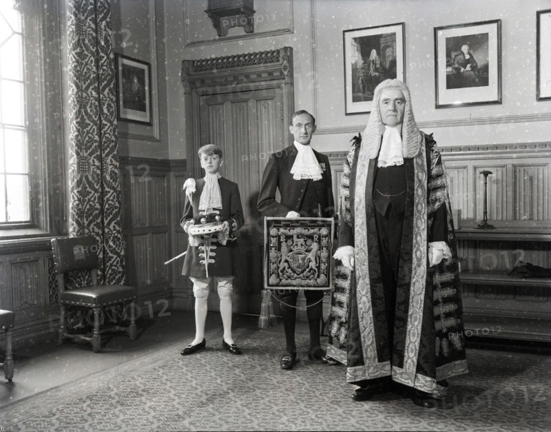 Gavin Simonds, Lord Chancellor, Palace of Westminster, c1953. Creator: Arthur Charles Kirby Ware.