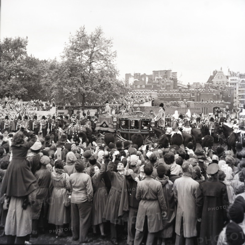 Coronation of Queen Elizabeth II, London, 2 June 1953.  Creator: Arthur Charles Kirby Ware.