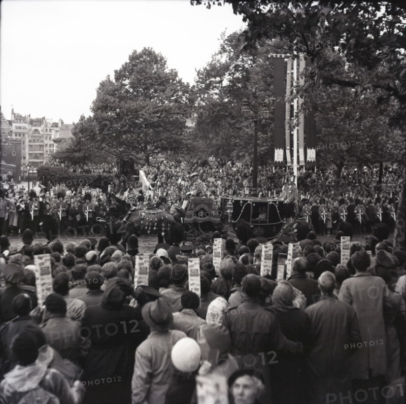 Coronation of Queen Elizabeth II, London, 2 June 1953.  Creator: Arthur Charles Kirby Ware.