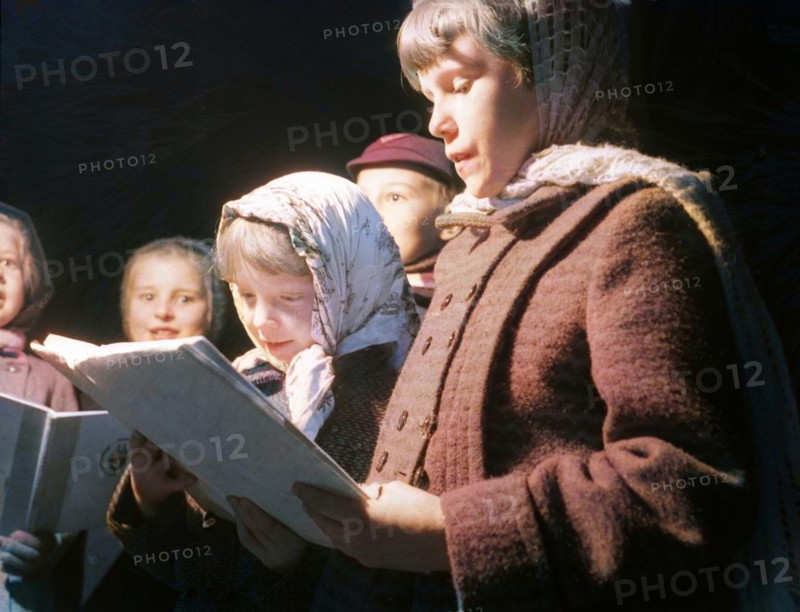 Carol singers, c1955. Creator: Arthur Charles Kirby Ware.