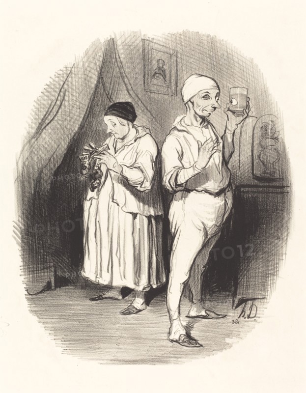 L'oeil du maitre, 1842. Creator: Honore Daumier.