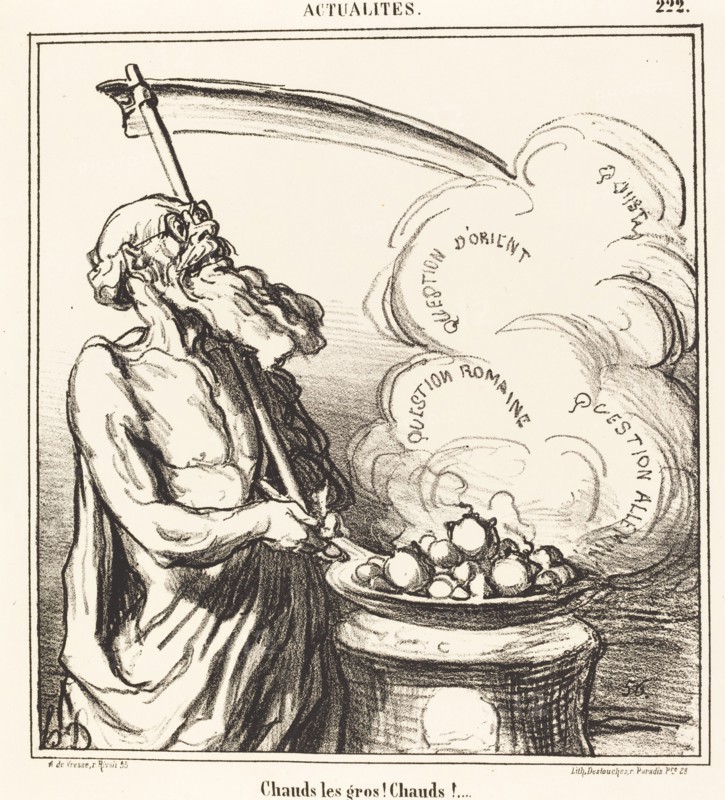 Chauds les gros! Chauds!..., 1868. Creator: Honore Daumier.