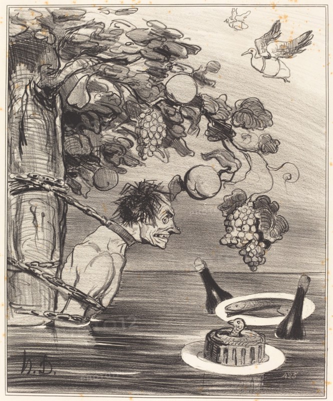Le Supplice de Tantale, 1842. Creator: Honore Daumier.
