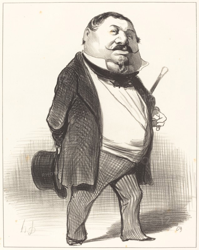 Prince Lucien Murat, 1849. Creator: Honore Daumier.