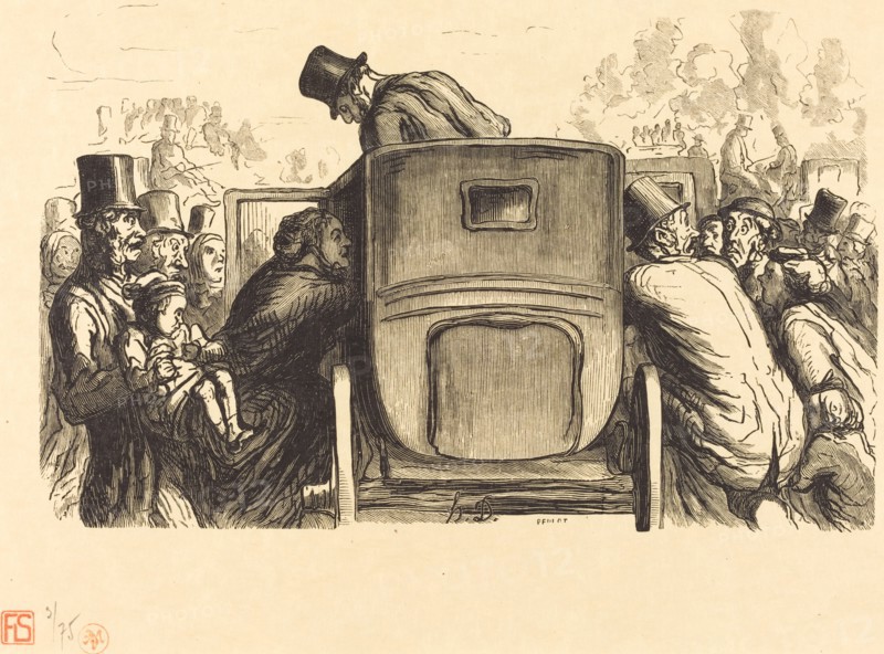 À l'Exposition Universelle: L'Étranger trouve toutes les facilités désirables..., 1867. Creator: Julien Antoine Peulot.
