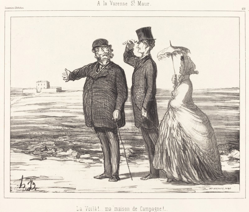À la Varenne - St-Maur, 1862. Creator: Honore Daumier.