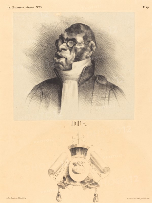 Dup..., 1832. Creator: Honore Daumier.