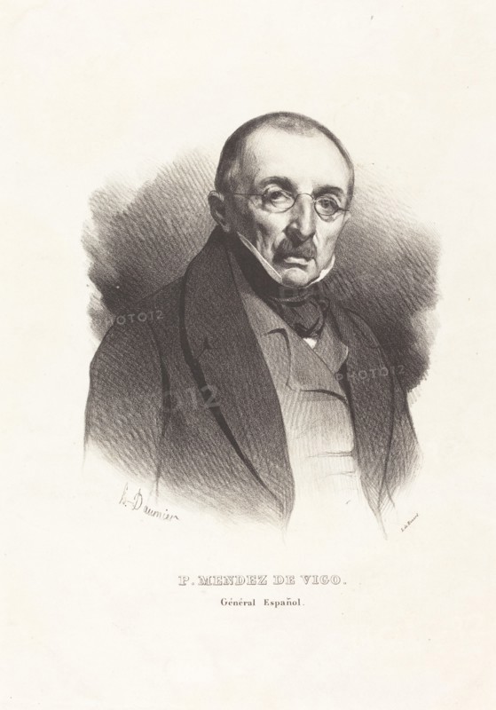 P. Mendez de Vigo, c1836.  Creator: Honore Daumier.