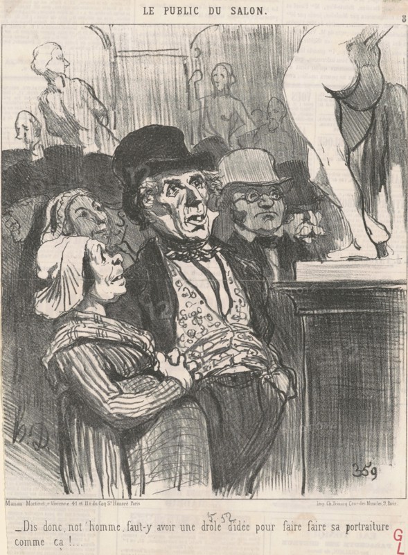 - Dis donc, not' homme, faut-y avoir une drôle d'idée..., 1852.  Creator: Honore Daumier.