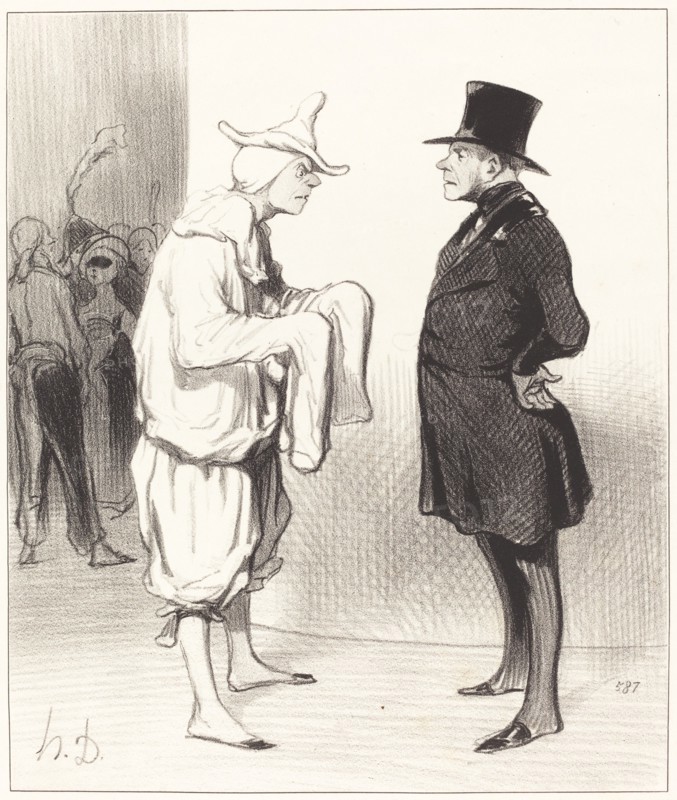 Carotte du voltigeur, 1844. Creator: Honore Daumier.