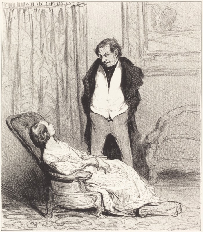 Carotte de l'écrin, 1844. Creator: Honore Daumier.