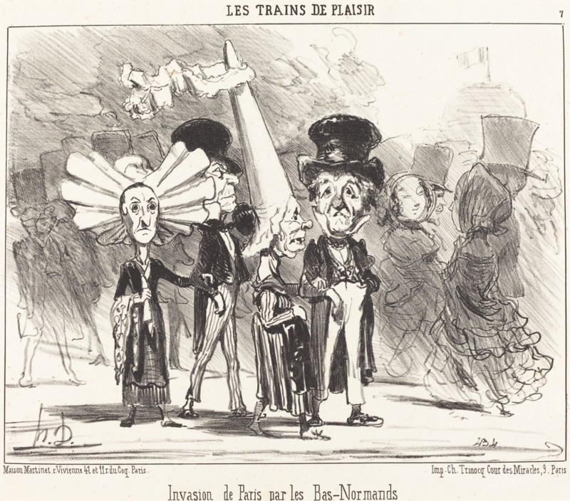 Invasion de Paris par les Bas-Normands, 1852. Creator: Honore Daumier.