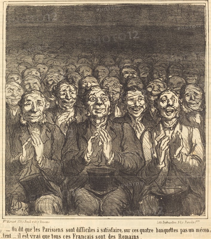 - On dit que les Parisiens sont difficiles à satisfaire,..., 1864. Creator: Honore Daumier.