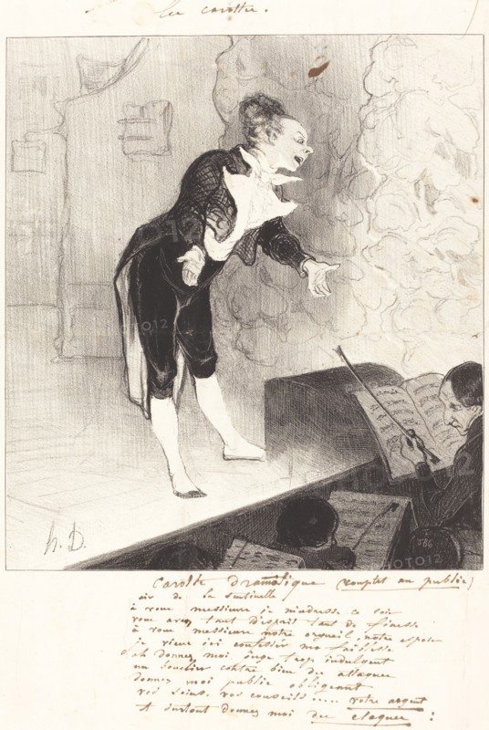 Carotte dramatique, 1844. Creator: Honore Daumier.