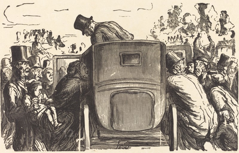 À l'Exposition Universelle: L'Étranger trouve toutes les facilités désirables..., 1867. Creator: Julien Antoine Peulot.
