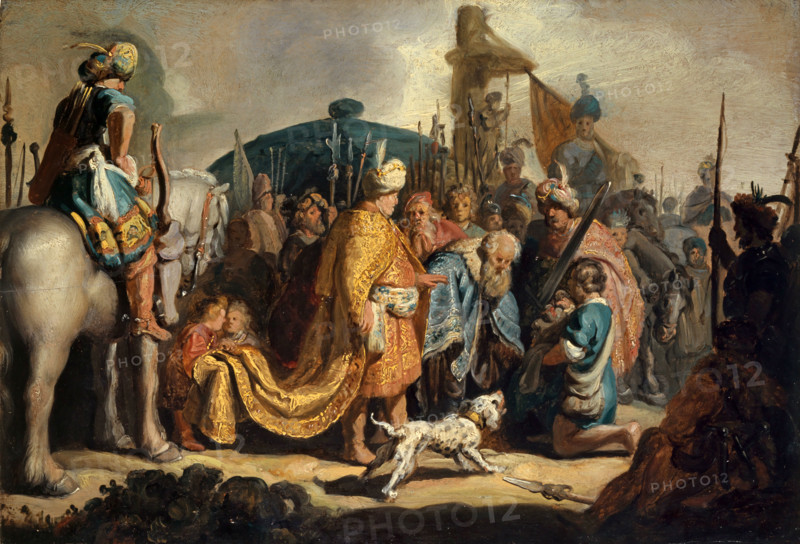 David with the Head of Goliath before Saul, 1627. Creator: Rembrandt Harmensz van Rijn.