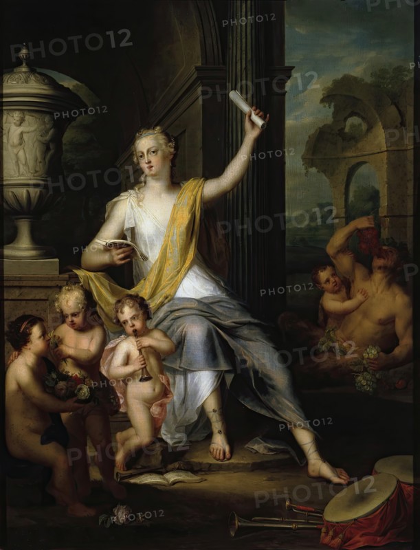 Allegory of the Hearing, the Taste and the Smell, 1733. Creator: Balthasar Beschey.