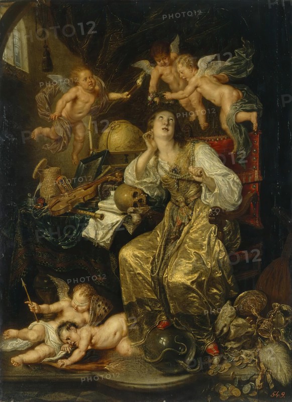 Allegory of Prudence Triumphing Over Vanity, (Allegory of Faith), 1670. Creator: David Teniers II.