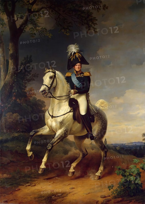 Equestrian Portrait of Alexander I (1777-1825), 1837. Creator: Franz Kruger.