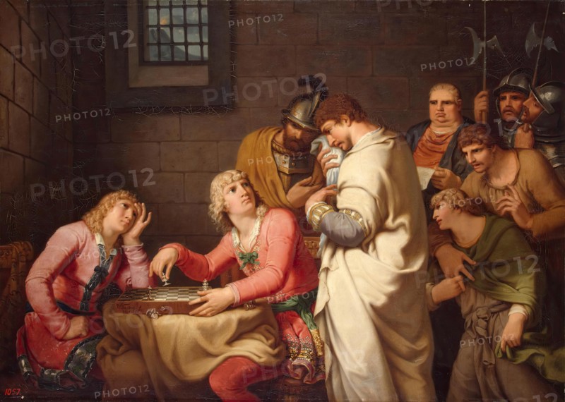 Conradin of Swabia and Friedrich of Baden Awaiting Sentence, 1785. Creator: Johann Heinrich Wilhelm Tischbein.