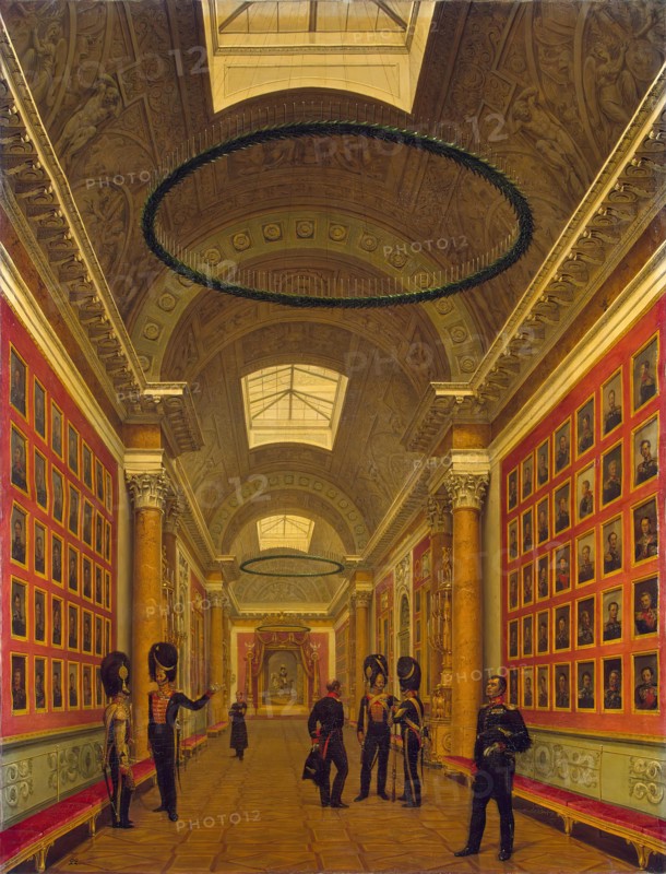 Military Gallery of the Winter Palace, 1829. Creator: Grigory Chernetsov.