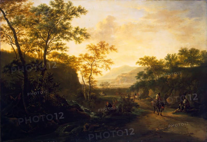 Italian Landscape with a Path, 1647. Creator: Jan Dirksz Both.