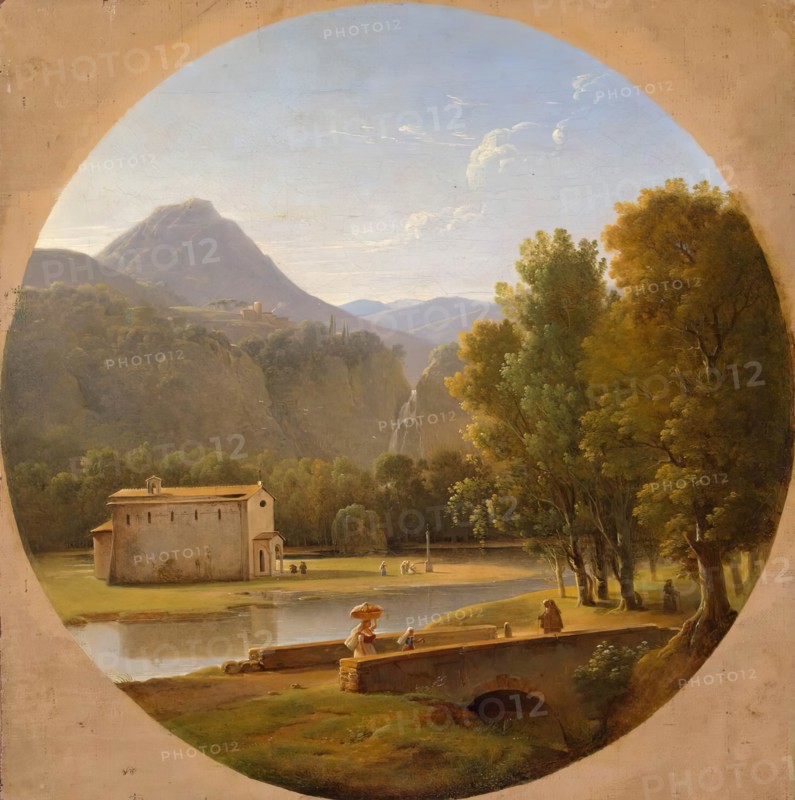 Italian Landscape, 1850. Creator: Pierre-Athanase Chauvin.