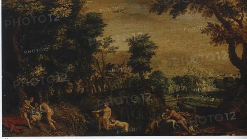 Landscape with Diana and Callisto, 1655. Creator: Anton Mirou.