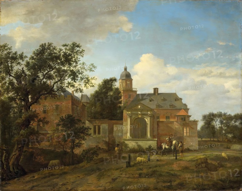 View of Nyenrode Castle, 1660. Creator: Jan van der Heyden.