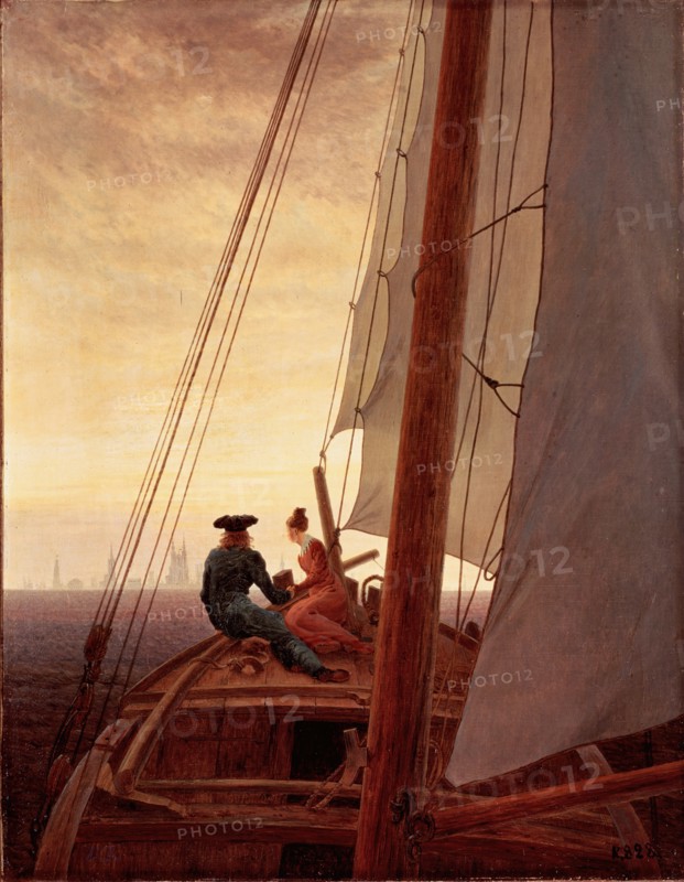 On a Sailing Ship, 1818. Creator: Caspar David Friedrich.