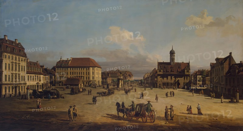 Market-Place of the Neustadt in Dresden, 1751. Creator: Bernardo Bellotto.