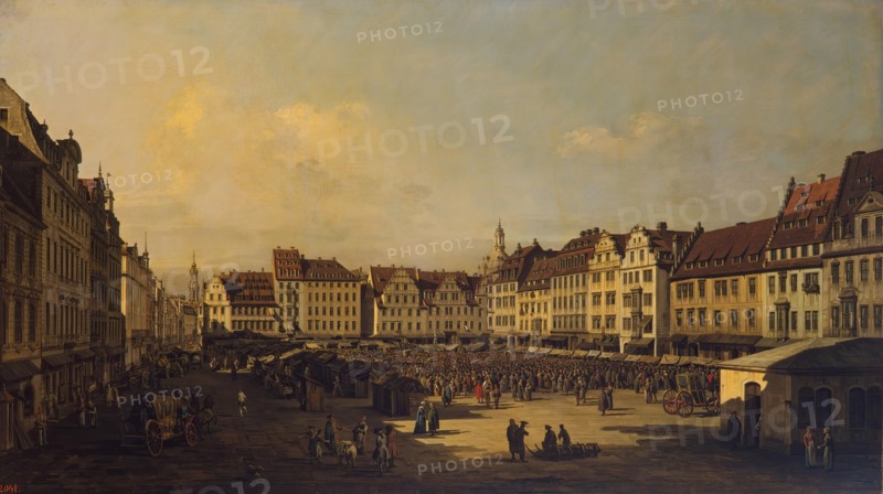 Old Market-Place in Dresden, 1751. Creator: Bernardo Bellotto.