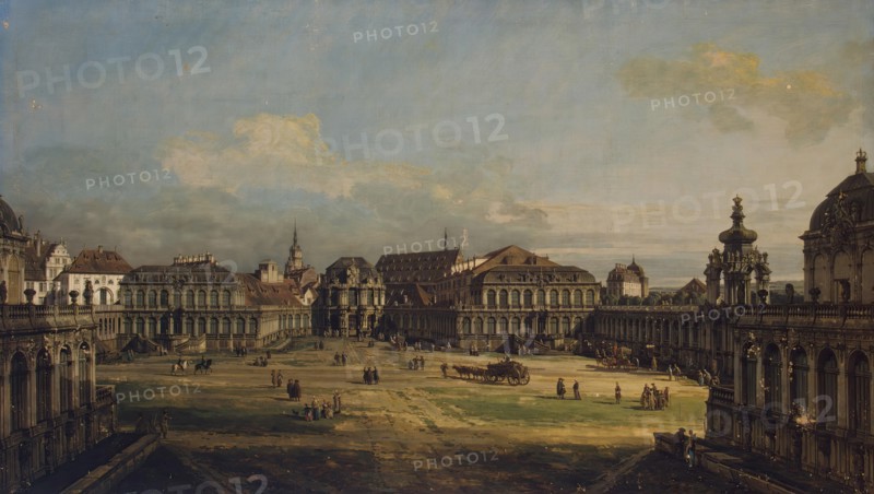 Zwinger in Dresden, 1752. Creator: Bernardo Bellotto.