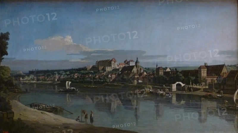 View of Pirna from the Right Bank of the Elba, 1753. Creator: Bernardo Bellotto.